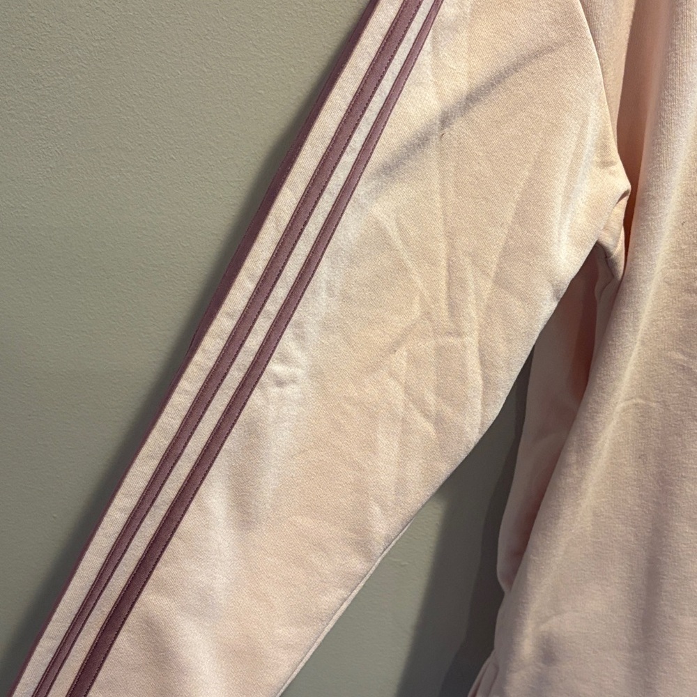 Adidas Light Pink Quarter-Zip Sweatshirt - Picture 2 of 6